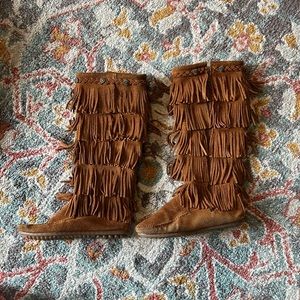 Minnetonka Fringe Boots